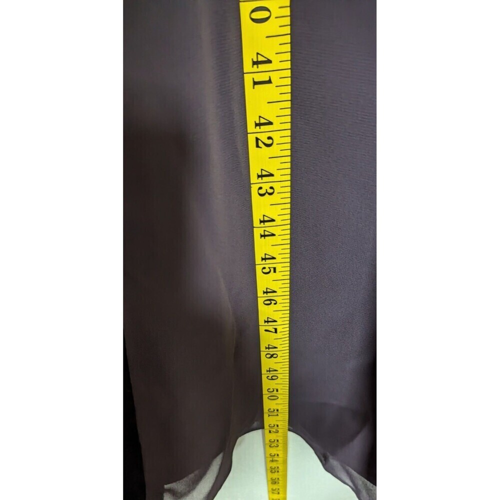 DAVID’S BRIDAL BROWN LONG FORMAL STRAPLESS DRESS W/ CHIFFON DRAPE, PROM SZ 12 - Picture 6 of 12